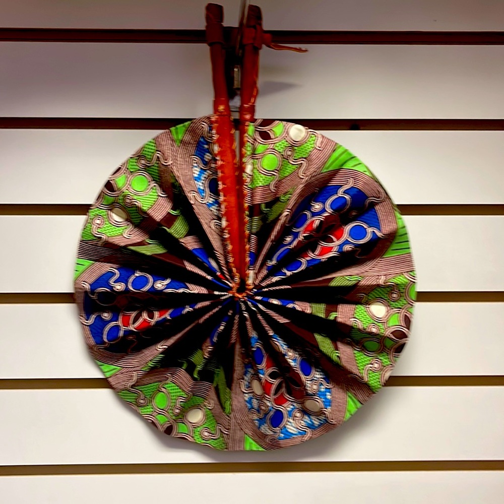 African Print Fan